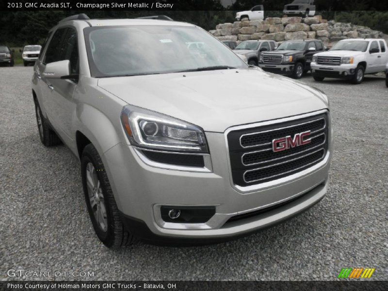 Champagne Silver Metallic / Ebony 2013 GMC Acadia SLT