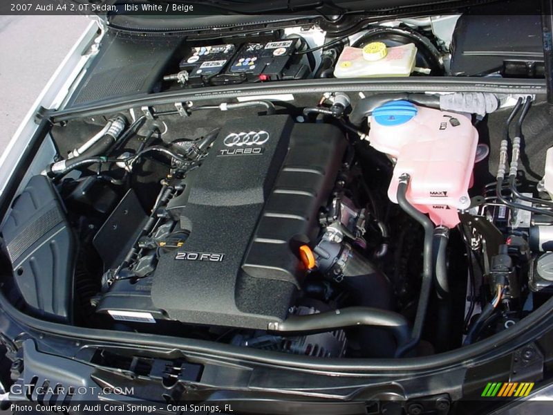 Ibis White / Beige 2007 Audi A4 2.0T Sedan