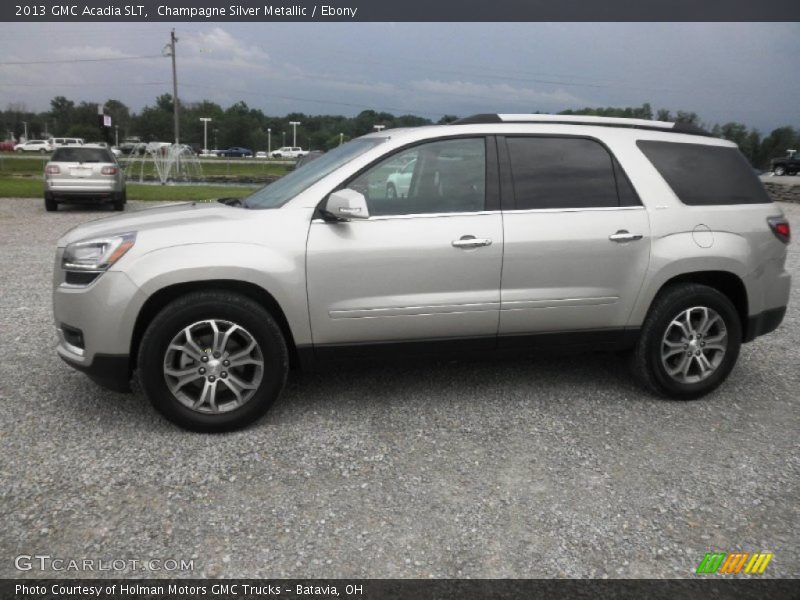 Champagne Silver Metallic / Ebony 2013 GMC Acadia SLT