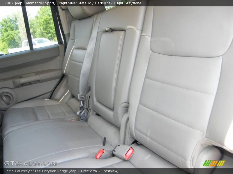 Bright Silver Metallic / Dark Khaki/Light Graystone 2007 Jeep Commander Sport