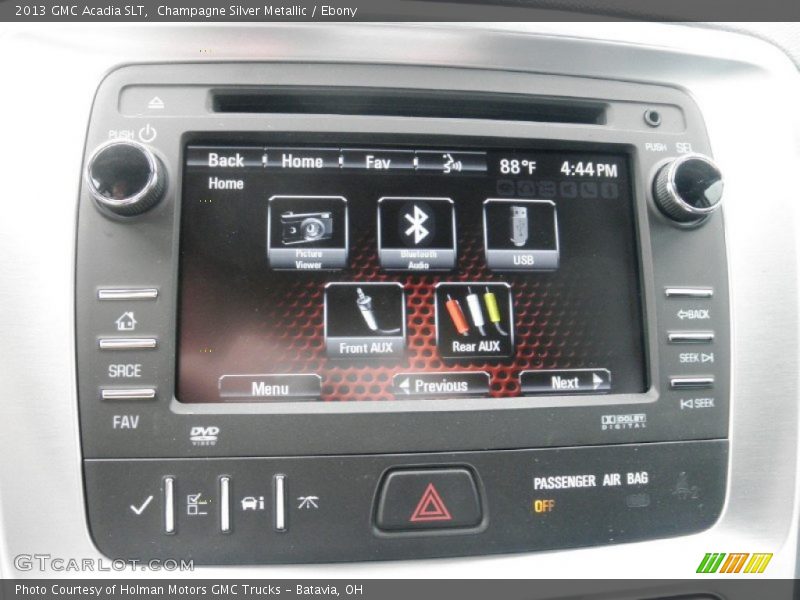 Champagne Silver Metallic / Ebony 2013 GMC Acadia SLT