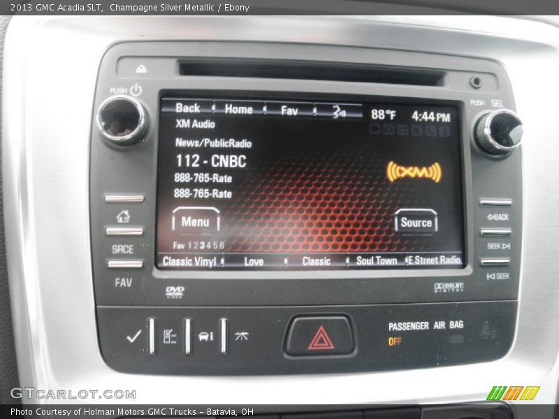 Champagne Silver Metallic / Ebony 2013 GMC Acadia SLT