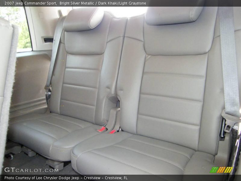 Bright Silver Metallic / Dark Khaki/Light Graystone 2007 Jeep Commander Sport