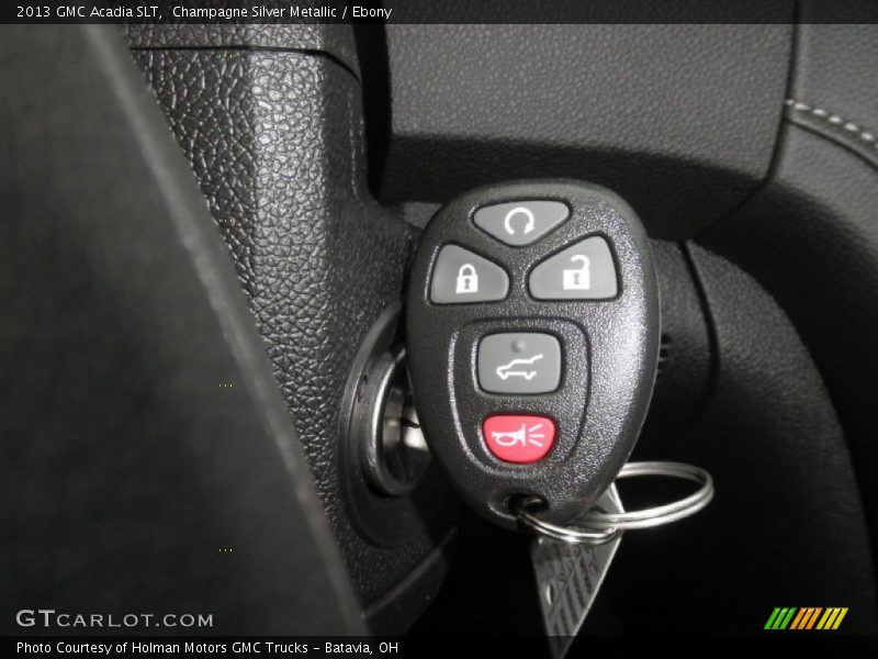 Champagne Silver Metallic / Ebony 2013 GMC Acadia SLT