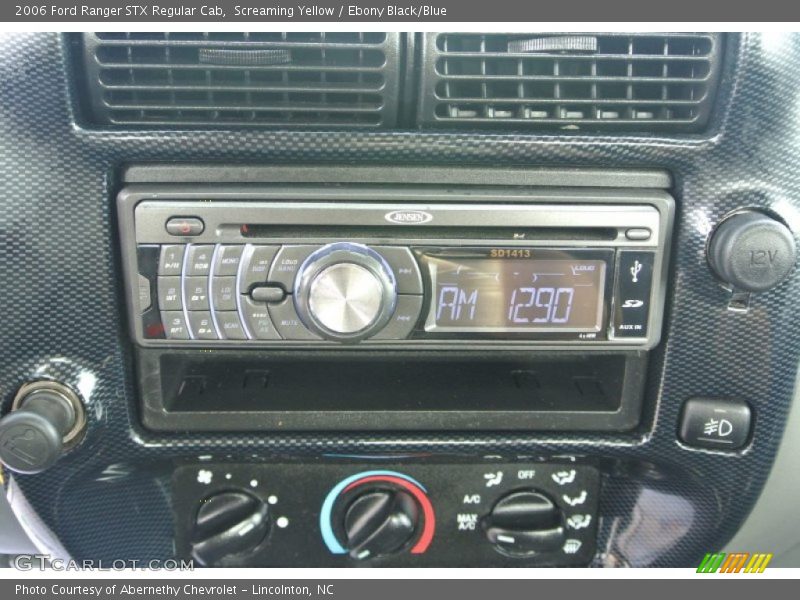 Screaming Yellow / Ebony Black/Blue 2006 Ford Ranger STX Regular Cab