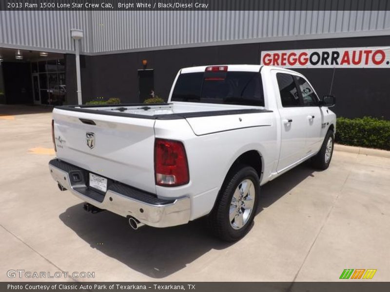 Bright White / Black/Diesel Gray 2013 Ram 1500 Lone Star Crew Cab