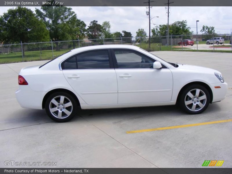 White / Gray 2006 Kia Optima LX
