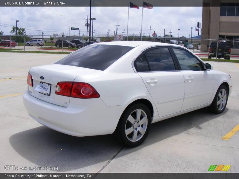 White / Gray 2006 Kia Optima LX