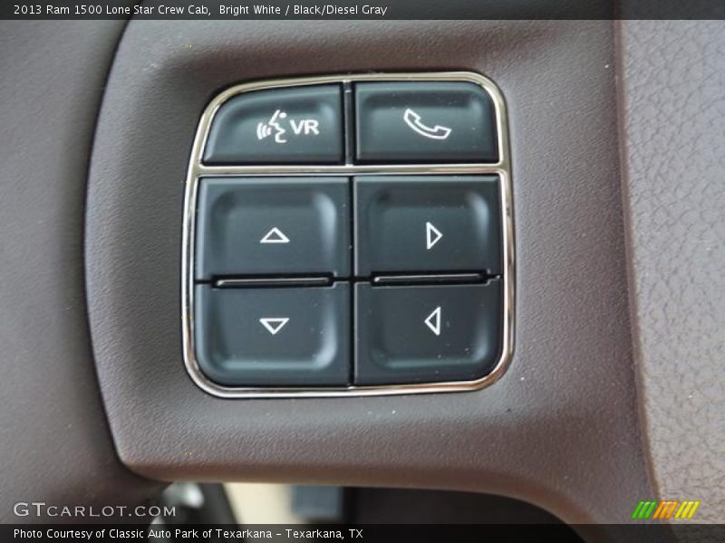Bright White / Black/Diesel Gray 2013 Ram 1500 Lone Star Crew Cab