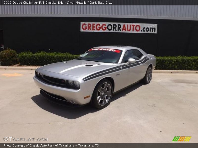 Bright Silver Metallic / Dark Slate Gray 2012 Dodge Challenger R/T Classic