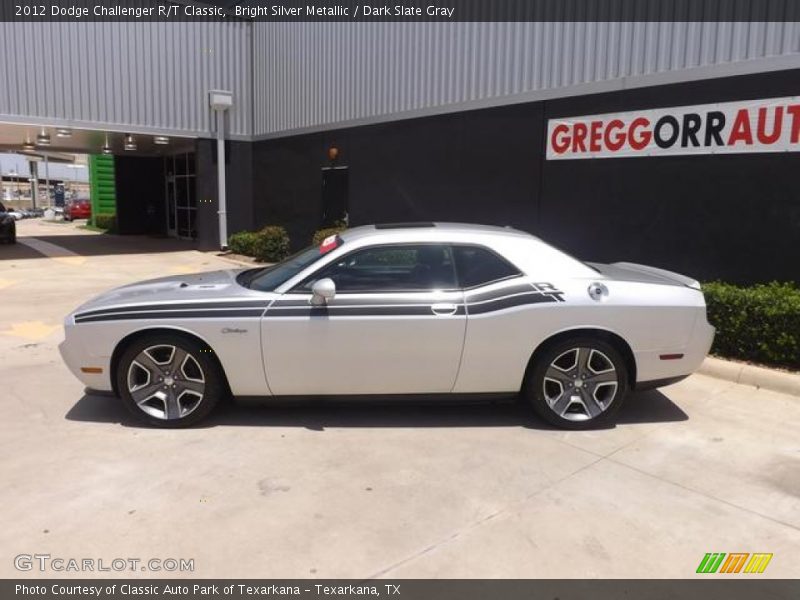 Bright Silver Metallic / Dark Slate Gray 2012 Dodge Challenger R/T Classic
