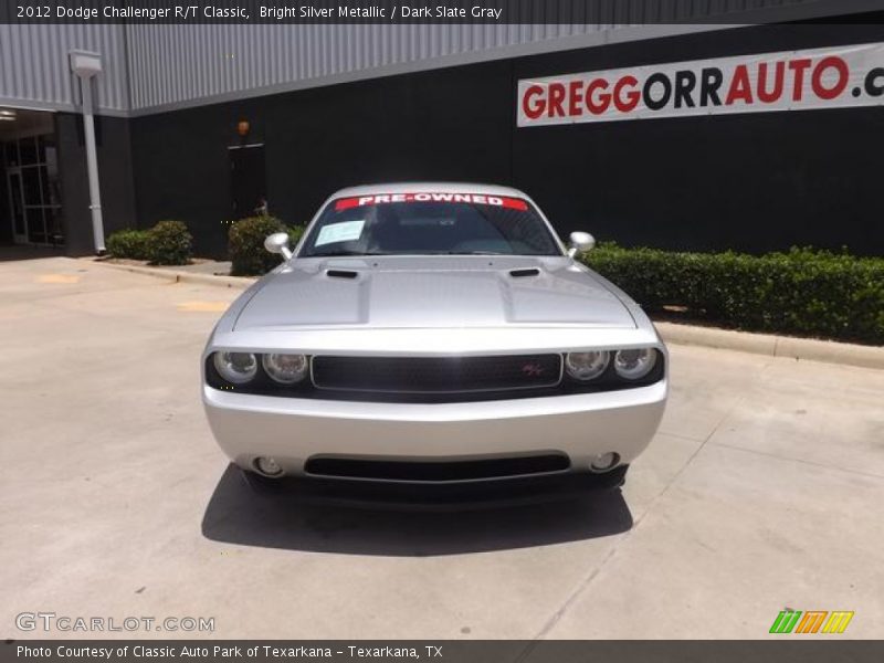 Bright Silver Metallic / Dark Slate Gray 2012 Dodge Challenger R/T Classic
