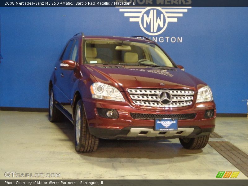 Barolo Red Metallic / Macadamia 2008 Mercedes-Benz ML 350 4Matic