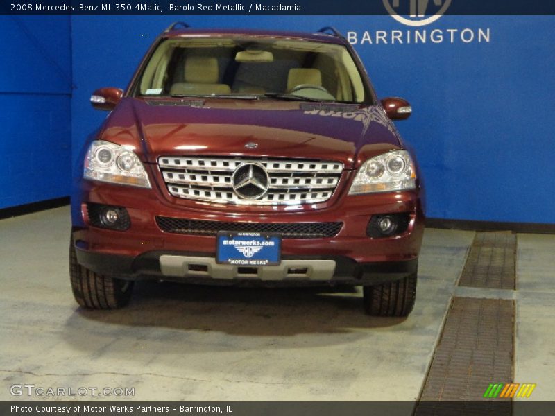 Barolo Red Metallic / Macadamia 2008 Mercedes-Benz ML 350 4Matic