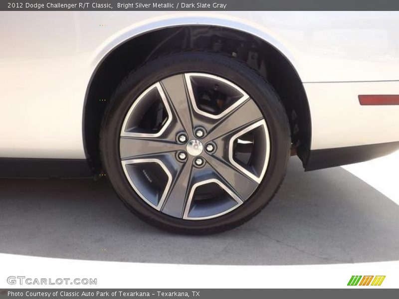 Bright Silver Metallic / Dark Slate Gray 2012 Dodge Challenger R/T Classic