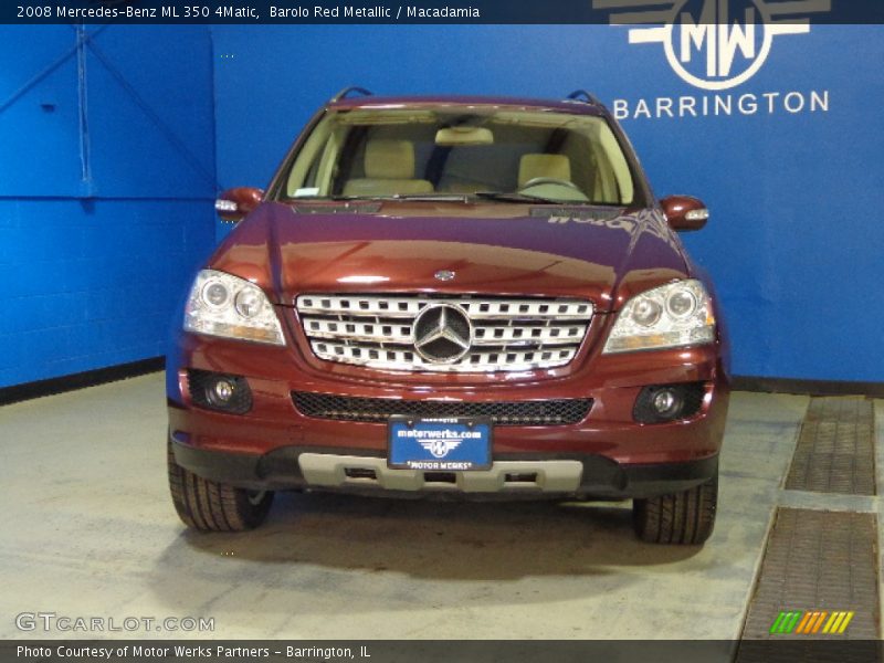 Barolo Red Metallic / Macadamia 2008 Mercedes-Benz ML 350 4Matic