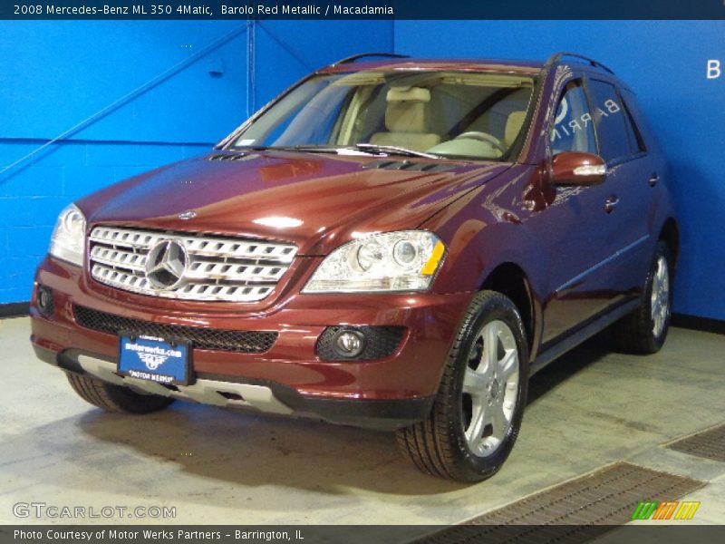 Barolo Red Metallic / Macadamia 2008 Mercedes-Benz ML 350 4Matic