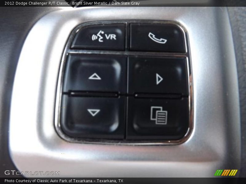 Bright Silver Metallic / Dark Slate Gray 2012 Dodge Challenger R/T Classic
