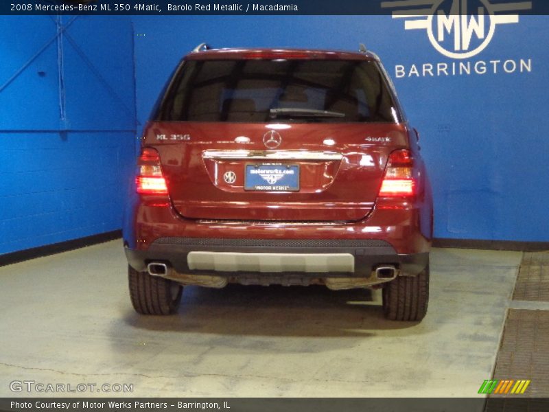 Barolo Red Metallic / Macadamia 2008 Mercedes-Benz ML 350 4Matic