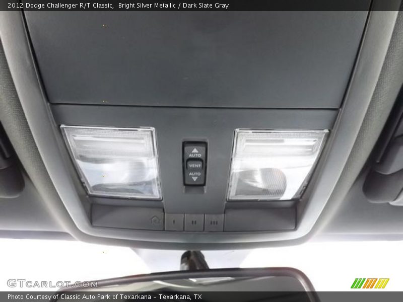 Bright Silver Metallic / Dark Slate Gray 2012 Dodge Challenger R/T Classic