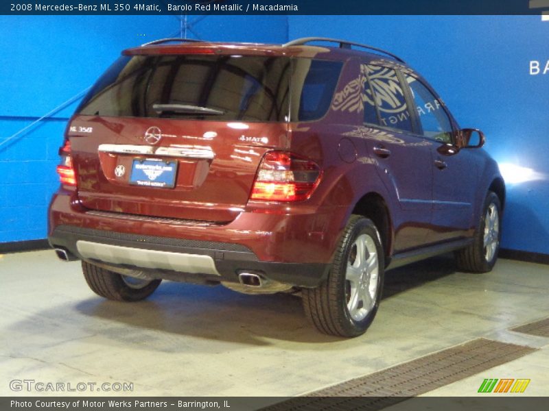 Barolo Red Metallic / Macadamia 2008 Mercedes-Benz ML 350 4Matic
