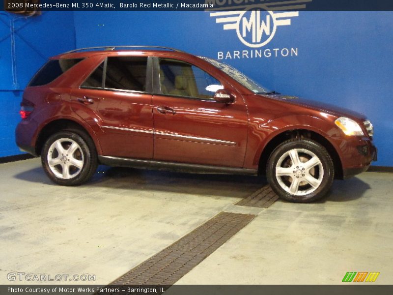 Barolo Red Metallic / Macadamia 2008 Mercedes-Benz ML 350 4Matic