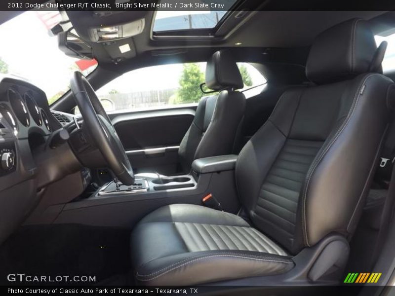 Bright Silver Metallic / Dark Slate Gray 2012 Dodge Challenger R/T Classic