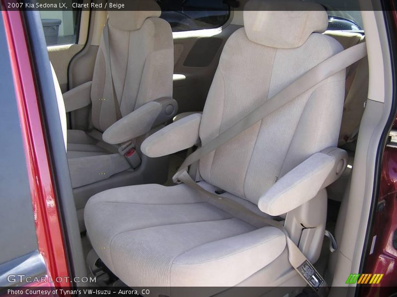 Claret Red / Beige 2007 Kia Sedona LX