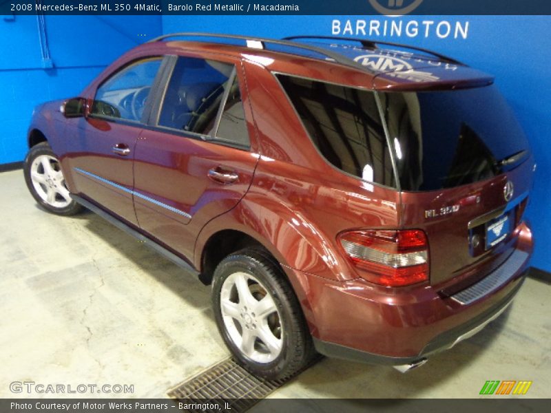 Barolo Red Metallic / Macadamia 2008 Mercedes-Benz ML 350 4Matic