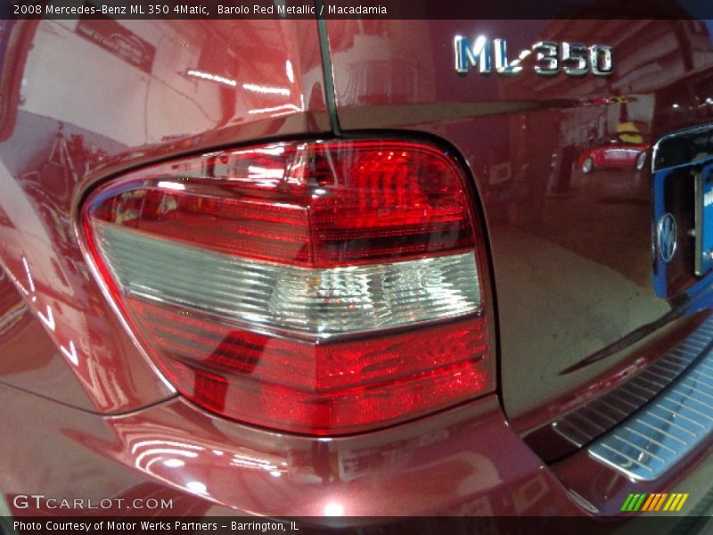 Barolo Red Metallic / Macadamia 2008 Mercedes-Benz ML 350 4Matic