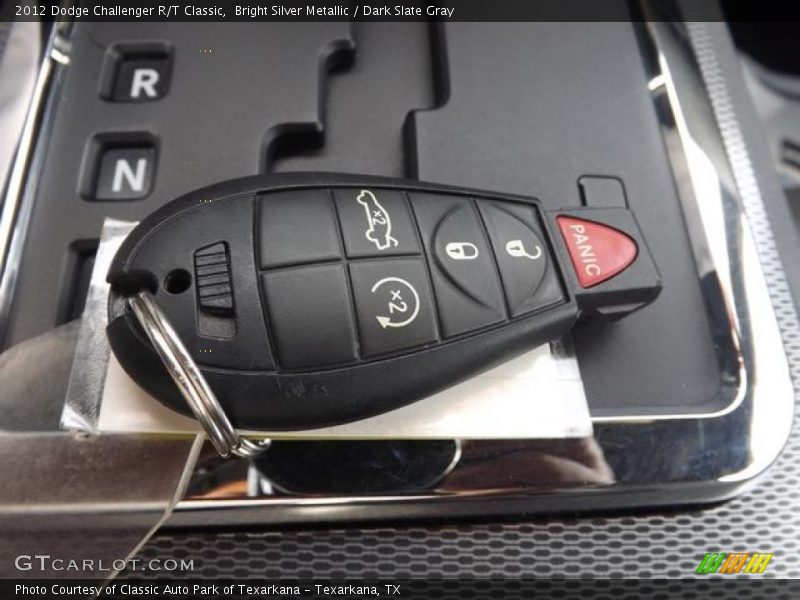 Bright Silver Metallic / Dark Slate Gray 2012 Dodge Challenger R/T Classic