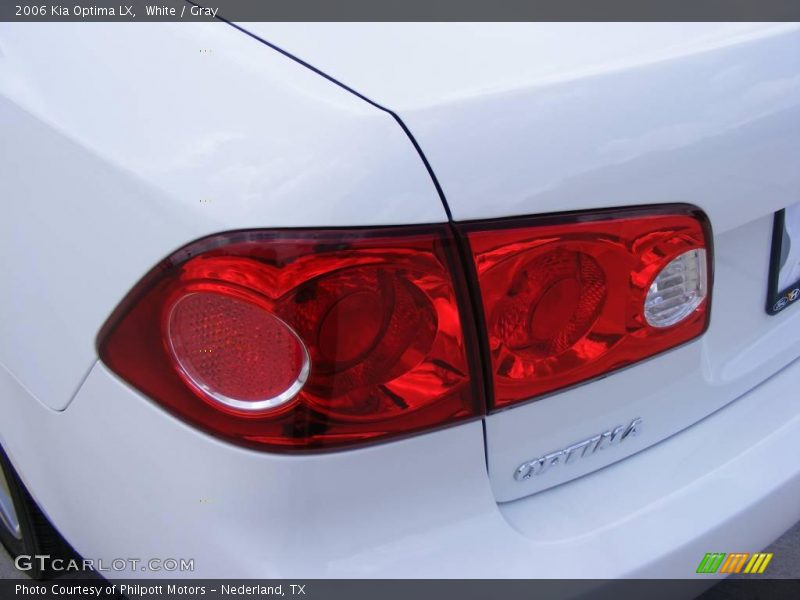 White / Gray 2006 Kia Optima LX