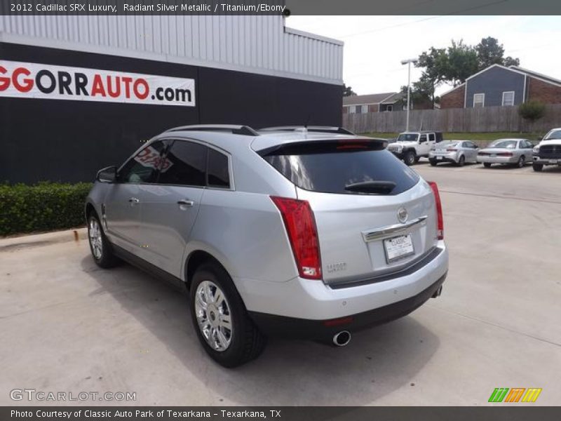 Radiant Silver Metallic / Titanium/Ebony 2012 Cadillac SRX Luxury