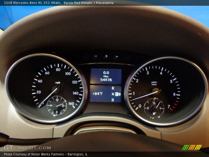 Barolo Red Metallic / Macadamia 2008 Mercedes-Benz ML 350 4Matic