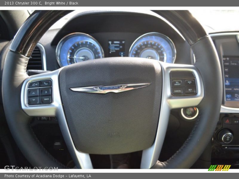Bright White / Black 2013 Chrysler 300 C