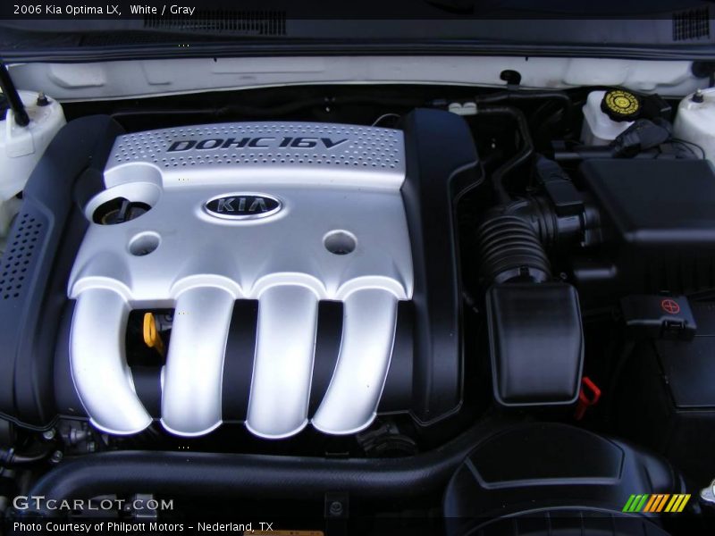 White / Gray 2006 Kia Optima LX