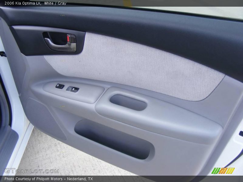 White / Gray 2006 Kia Optima LX