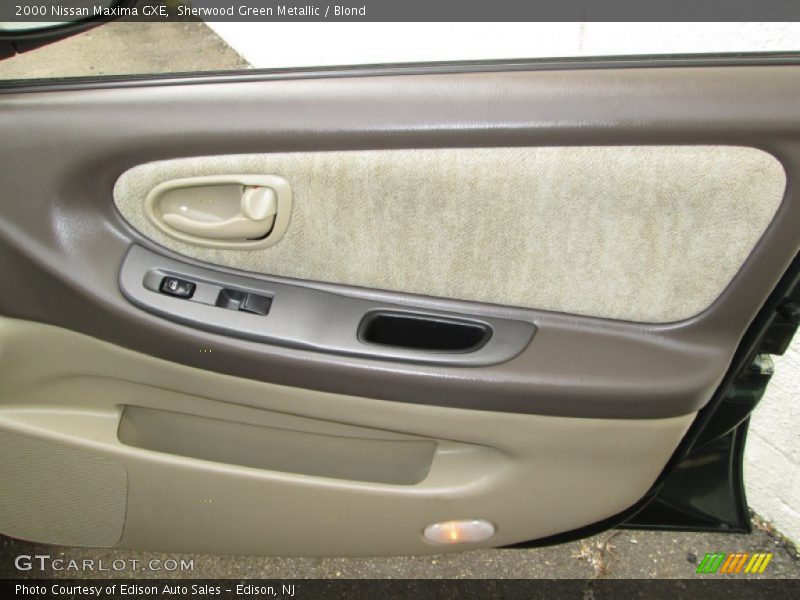 Sherwood Green Metallic / Blond 2000 Nissan Maxima GXE