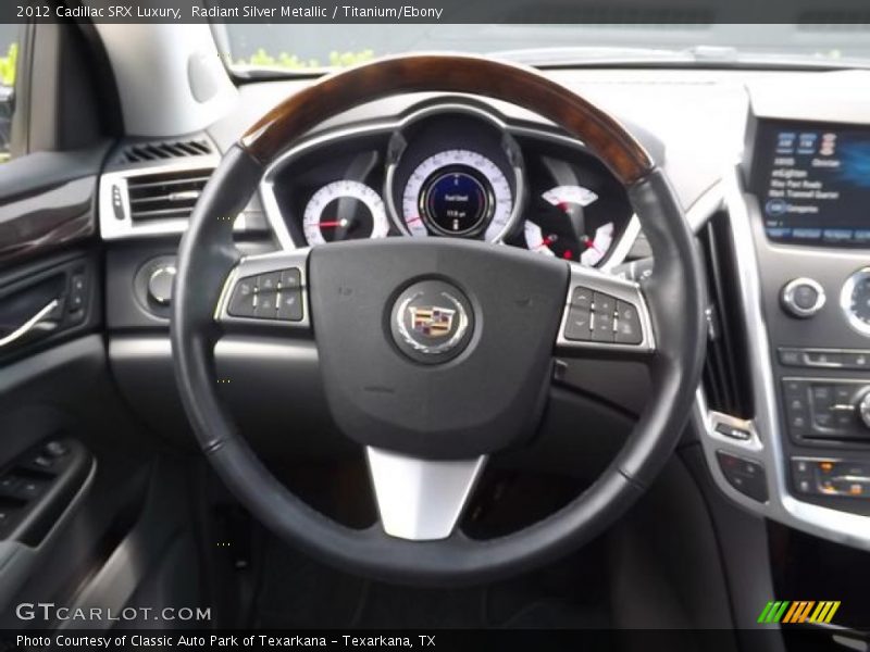 Radiant Silver Metallic / Titanium/Ebony 2012 Cadillac SRX Luxury