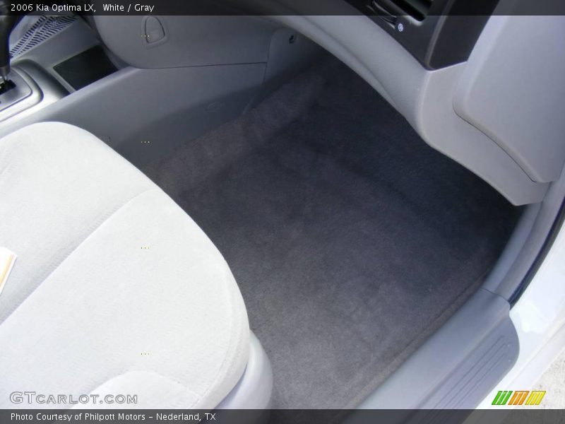 White / Gray 2006 Kia Optima LX