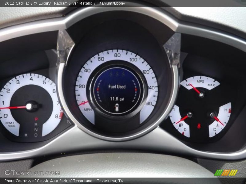Radiant Silver Metallic / Titanium/Ebony 2012 Cadillac SRX Luxury