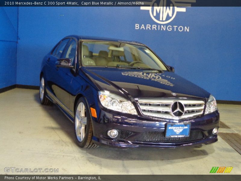 Capri Blue Metallic / Almond/Mocha 2010 Mercedes-Benz C 300 Sport 4Matic