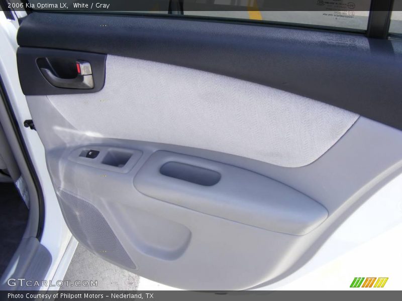 White / Gray 2006 Kia Optima LX