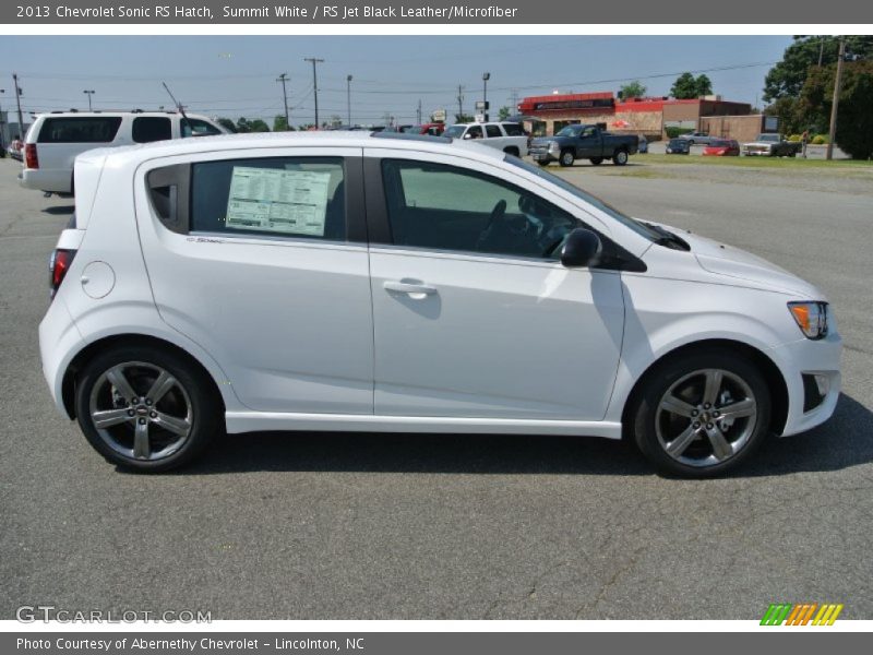  2013 Sonic RS Hatch Summit White