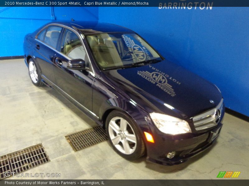 Capri Blue Metallic / Almond/Mocha 2010 Mercedes-Benz C 300 Sport 4Matic
