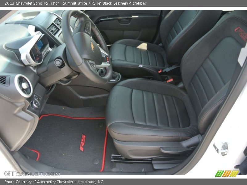  2013 Sonic RS Hatch RS Jet Black Leather/Microfiber Interior