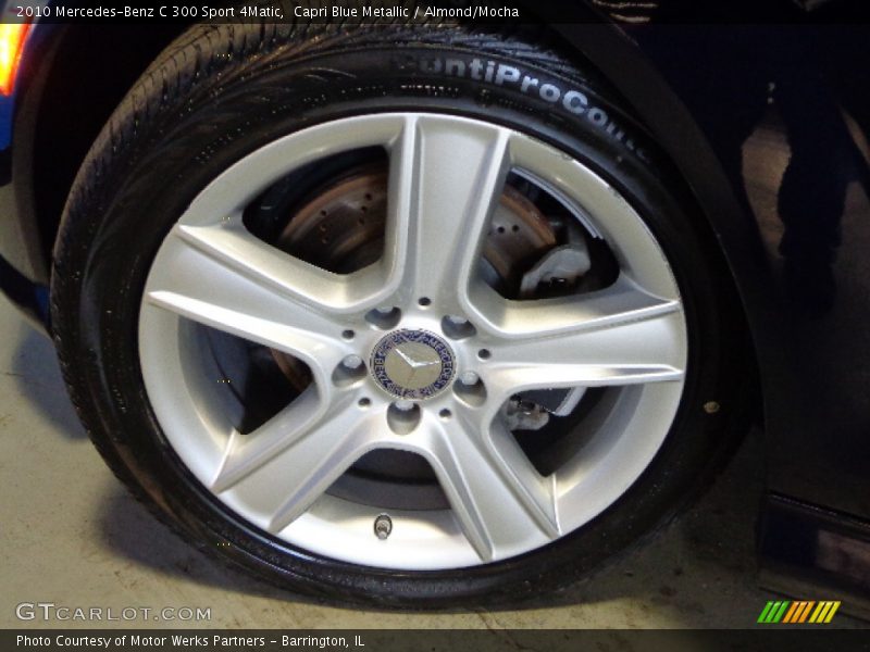 Capri Blue Metallic / Almond/Mocha 2010 Mercedes-Benz C 300 Sport 4Matic