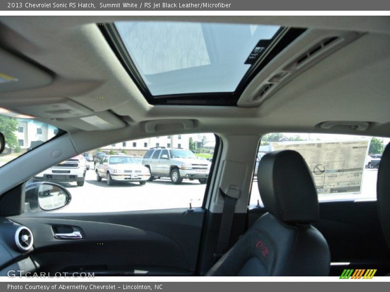 Sunroof of 2013 Sonic RS Hatch