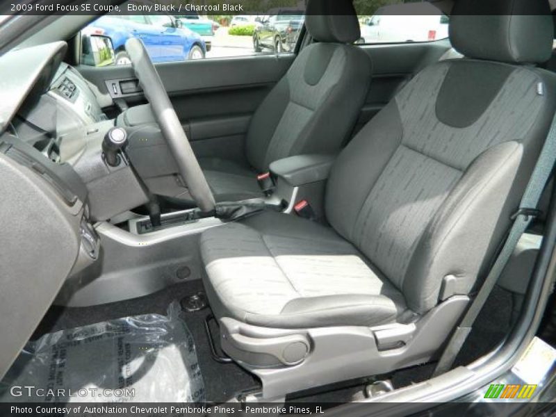 Ebony Black / Charcoal Black 2009 Ford Focus SE Coupe