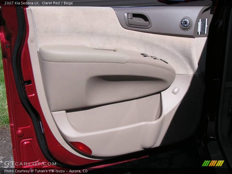 Claret Red / Beige 2007 Kia Sedona LX